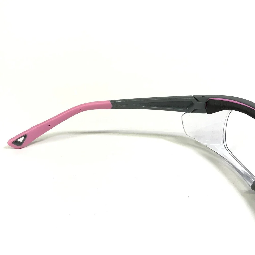 OnGuard Safety Goggles Eyeglasses Frames OG220S Gray Pink Clear Z87-2 55-15-130